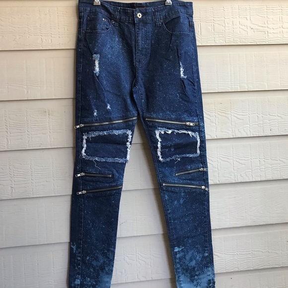 New Faction mens distressed jeans 34 - Picture 2 of 8